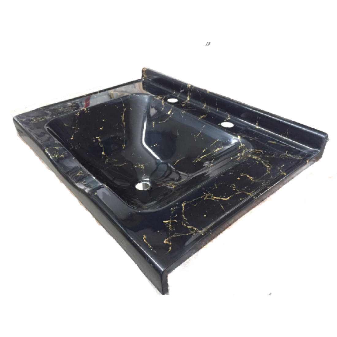 Akrilik Kuaför Lavabosu Siyah 73x52 cm - Modern ve Dayanıklı Lavabo